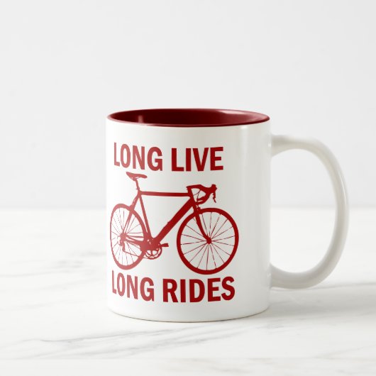 Long Live Long Rides Tweekleurige Koffiemok (Rechts)