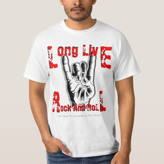 Long Live Rock and Roll (RJD Tribute T-Shirt) T-shirt (Voorkant)