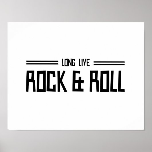 Long Live Rock en Roll Poster (Voorkant)