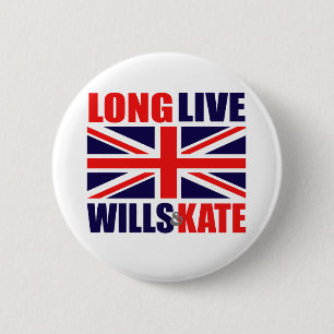 Long Live Wills & Kate Ronde Button 5,7 Cm