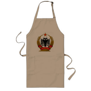 Long Manteau de l'Albanie de vieux) tablier de bras (