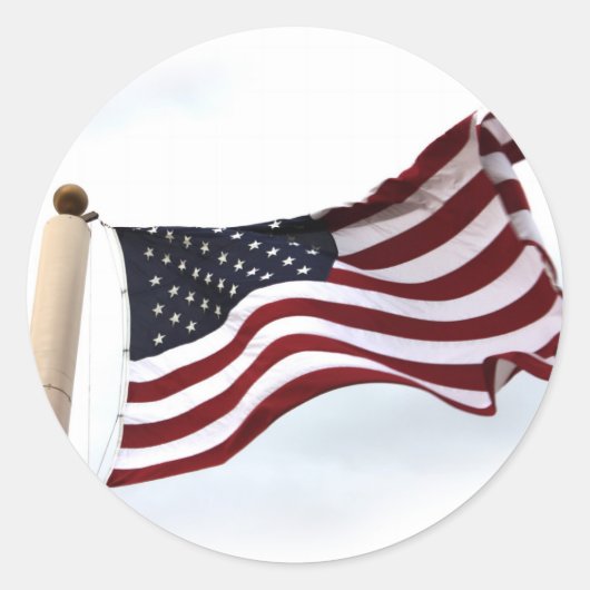 Long May it Wave (4) Ronde Sticker (Voorkant)