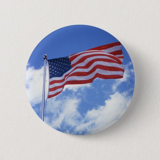 Long May it Wave Pin Ronde Button 5,7 Cm (Voorkant)