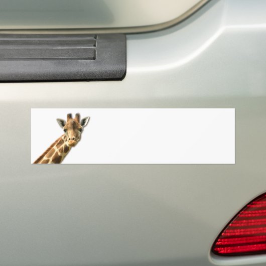 Long Necked Giraffe Bumpersticker (Op auto)