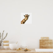 Long Necked Giraffe Poster (Keuken)