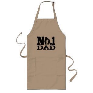 Long No. 1 Meilleur tablier papa BBQ au monde Numéro