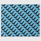 Long papier d'enveloppe de cadeau de teckel de (Plat)
