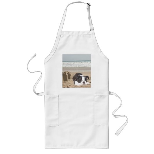 Long Pâtés de sable de tablier de Boston Terrier (Devant)