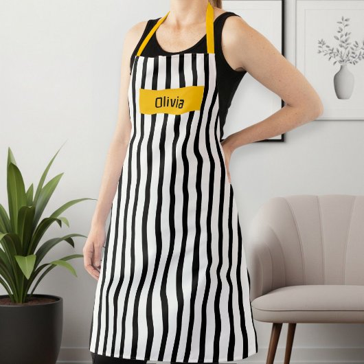 Long Patterned Apron for Women & Men – Durable Schort