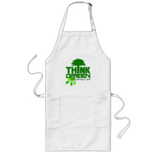 Long Pensez tablier vert