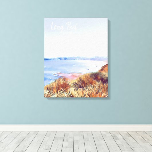 Long Reef Sydney-strand Noordelijke stranden reize Canvas Afdruk (Insitu (Houten vloer))