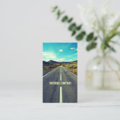 Long Road to the Mountains Trucker Carte de visite (Debout devant)