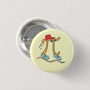 Long Running Pi - Funny Pi Guy Button