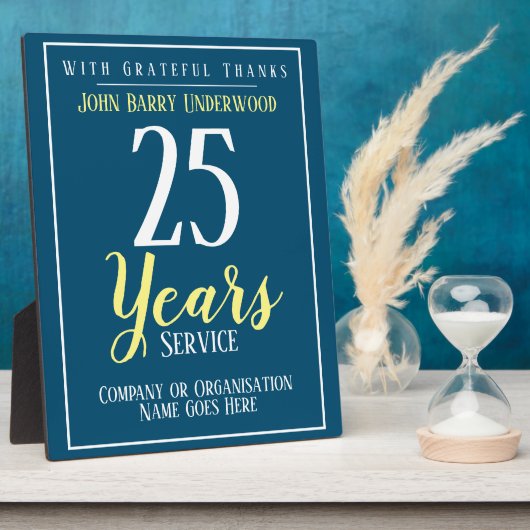 Long Service Award Plaque Fotoplaat (Zijkant)