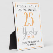 Long Service Award Plaque Fotoplaat (Zijkant)