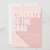 LONG SHADOW FELICITEERT HET AFSTUDEERDER BLUSH KAART (Voorkant)