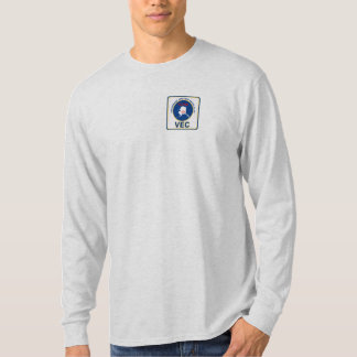 Long Sleeve Mens T-Shirt Pocket Emblem (AARC VEC)