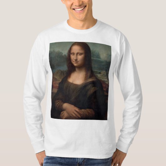 LONG SLEEVE SHIRT MONA LISA CONCEPT PRINT (Voorkant)