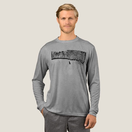 Long sleeve shirt- Waiting for a friend Tri-Blend Shirt (Voorkant)