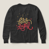 Long sleeved cute t-shirt with fancy christmas  (Motif dos)