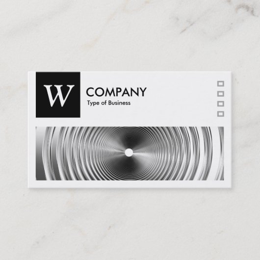 Long Spring B&W — Logo en panel v2 — zwart Visitekaartje (Voorkant)