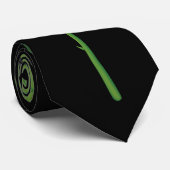 Long Stem Red Rose Stropdas (Opgerold)