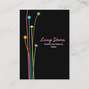 Long Stems - zwart (chubby) Visitekaartje