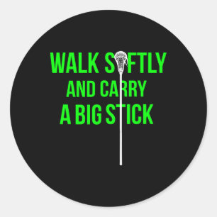 Long Stick Middie (lsm) Neon Lacrosse Defence Lax Ronde Sticker