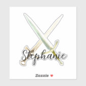 Long Sword HEMA Personalized Sticker (Vel)