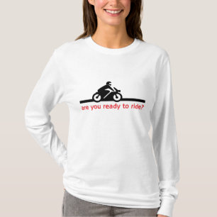 Long T-shirt de coton de douille de dames