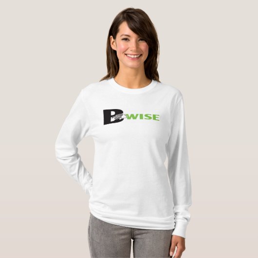 Long T-shirt de douille de BWISE (Devant entier)