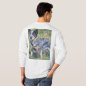 long T-shirt de douille de chien australien de (Dos entier)