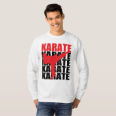 Long T-shirt de douille de karaté (Devant entier)