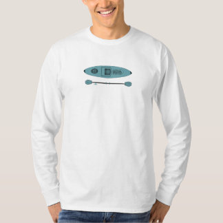 Long T-shirt de douille de kayak turquoise