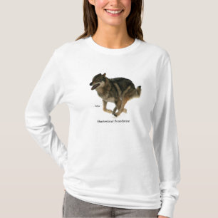 Long T-shirt de douille de loup