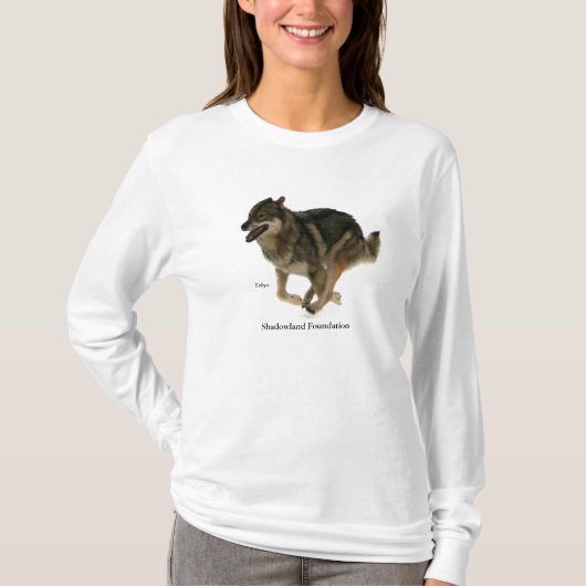 Long T-shirt de douille de loup (Devant)