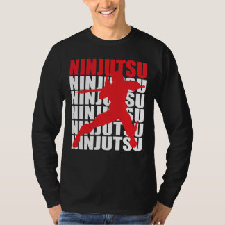 Long T-shirt de douille de Ninjutsu
