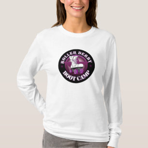 Long T-shirt de douille de RollerDerbyBootCamp