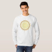 Long T-shirt de douille de Vergina Sun (Devant entier)