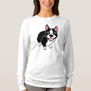 Long T-shirt de la douille des femmes heureuses de