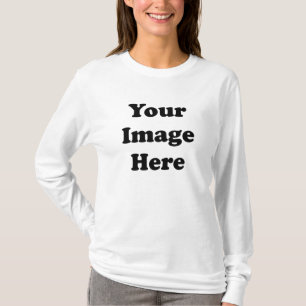 Long T-shirt de la douille des femmes vides faites