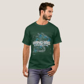 Long T-shirt de la douille des hommes libres (Devant entier)