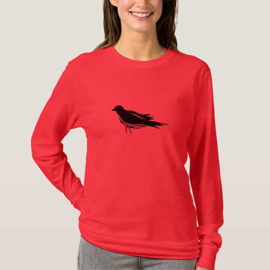 Long T-shirt gainé de merle (Devant)