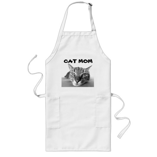 Long Tabby CAT MAMAN Tablier (Devant)