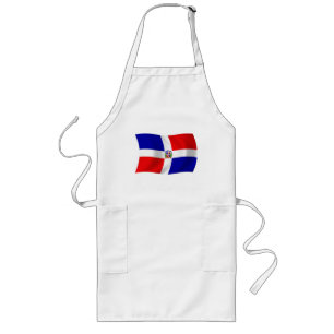 Long Tablier au drapeau de la République dominicaine