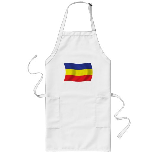 Long Tablier avec drapeau khmer Kampuchea Krom (Devant)