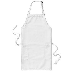 Long Tablier blanc simple