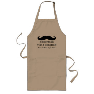 Long Tablier de BBQ d'amusement pour la moustache des