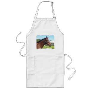 Long tablier de cheval Arabe vigilant