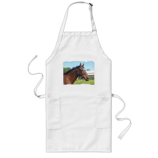 Long tablier de cheval Arabe vigilant (Devant)